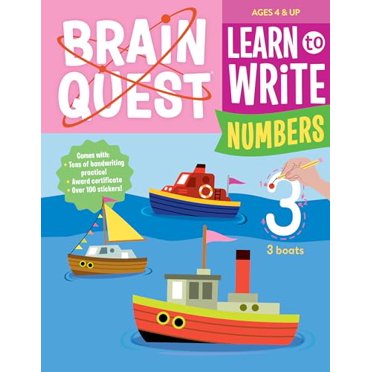 Pre-Owned Brain Quest Learn to Write: Numbers, 9781523516018, 1523516011, Paperback,