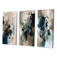 thumbnail image 3 of Designart "Abstract Reflections in Blue III" Abstract Wall Art Set Of 3 - Blue Abstract Gallery Set For Office Decor, 3 of 7