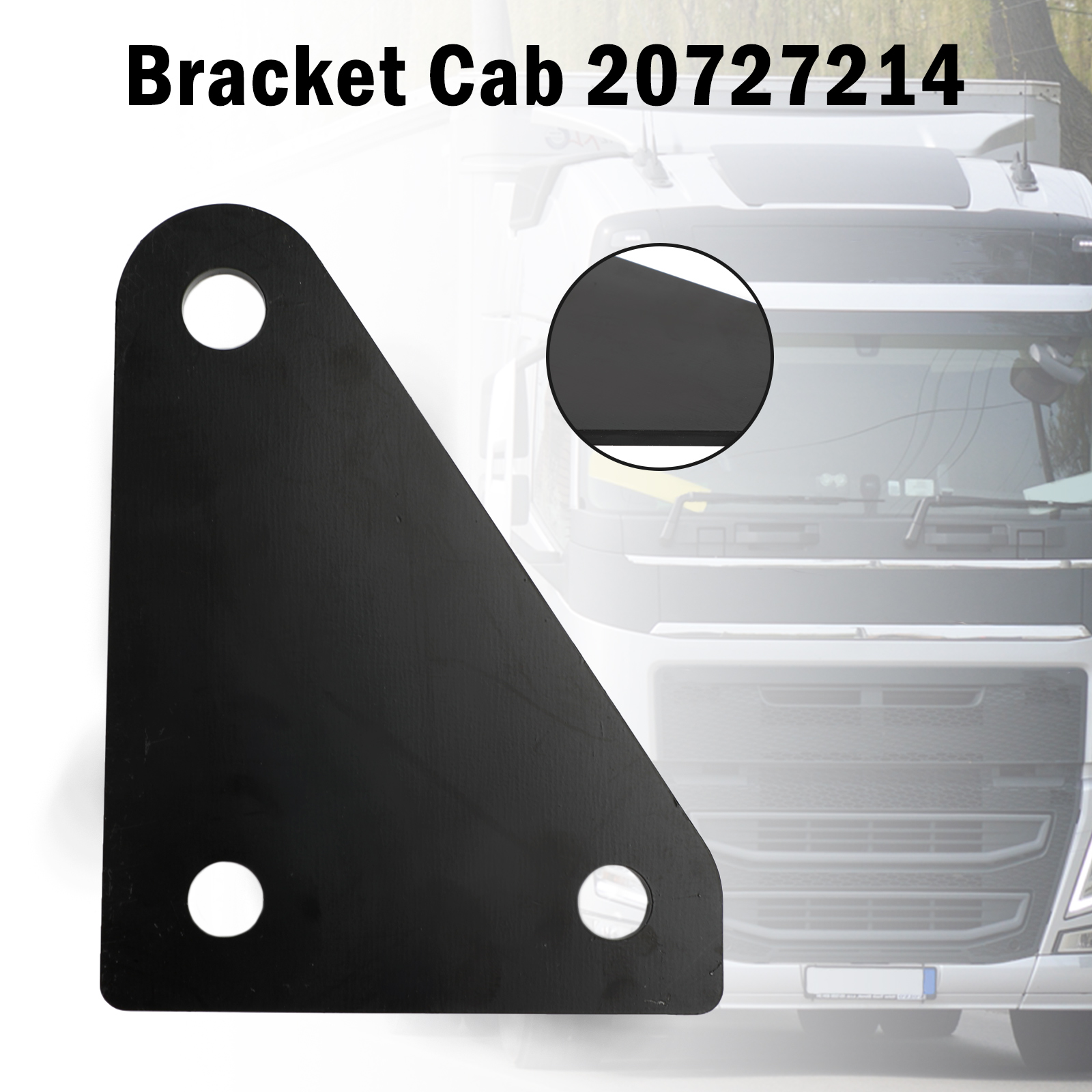 Cab Bracket For Volvo Truck D13 VNL – Iron Mount, Direct Fit – OEM 20727214, Black