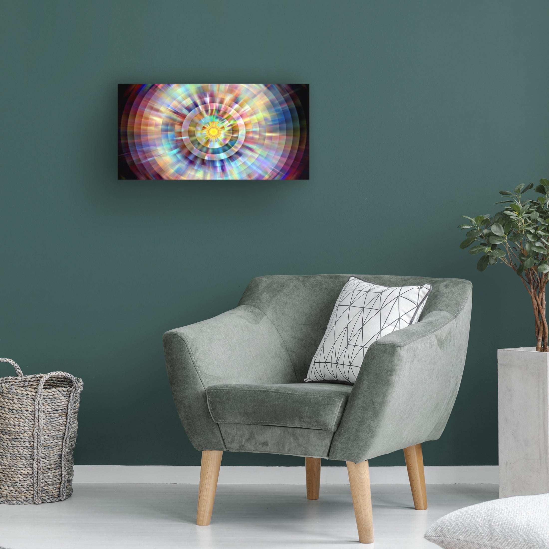 Canvas Wall Art - David Manlove 'Opal' Wall Art for Living Room, Bedroom, or Office Décor by Trademark Fine Art - 19 x 10 Inches