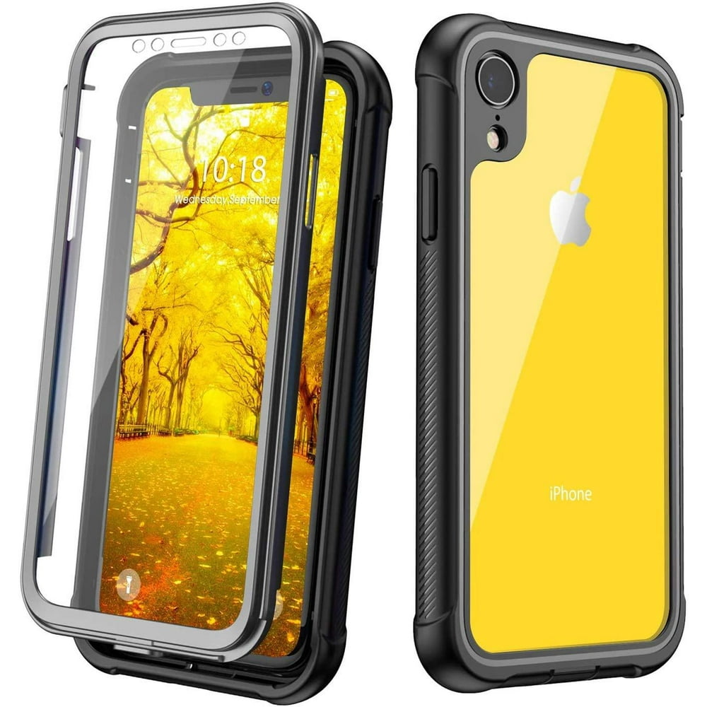 Justcool Designed for iPhone XR Case, Clear Full Body Heavy Duty