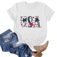 thumbnail image 3 of 4th of July American Patriotic Tshirt for Women,2023 Fashion Short Sleeve Graphic Tee Shirt Women Independence Day Tees Casual Loose Fit Shirt, 3 of 4