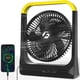 thumbnail image 1 of Ventilador portátil recargable de 9 pulgadas y 20800 mAh (hasta 72 horas de tiempo de trabajo) - Ventilador con pilas - Ventiladore recargable para Cuba, adecuado para camping, dormitorio, escritorio,, 1 of 5
