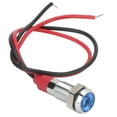 thumbnail image 3 of 6mm Indicator Light, LED Metal Indicator Stainless Steel With Wire For Warning Indication For Car Truck Ship Speedometer Odometer Tachometer Light Blue, 3 of 8