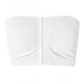 thumbnail image 2 of Fewfanhot Women's Strapless Front Closure Sports Bra Non-Slip Padded Bandeau Bras Seamless Tube Top Bralette, 2 of 3