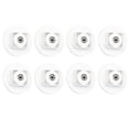 thumbnail image 1 of Miangastore Roulettes Adhésives Mini Blanches 8 Pcs 1.8X1.8X0.4In Supportant des Charges, 1 of 8