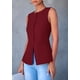 thumbnail image 4 of Chaleco PRETTYGARDEN de Verano sin Mangas con Botones Rojo XL, 4 of 8