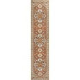 thumbnail image 3 of JONATHAN Y SAVANNAH 2 x 8 Runner Rug, Bijan Vintage Medallion Machine-Washable Reversible - Terra/Blue/Cream, SVH107A-28, 3 of 9