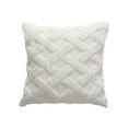 thumbnail image 2 of Standard Pillow Cases Solid Plaid Flock Pillow Cover, 40x40cm Bohemian Decorative Cushion Case, Hidden Zipper Sofa Bed Throw Pillow, Vintage Home Decor Accent, 2 of 6