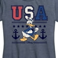 thumbnail image 3 of Disney - Americana - Usa Donald  - Women's Short Sleeve Graphic T-Shirt, 3 of 5