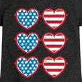 thumbnail image 3 of Instant Message - Retro Sunglasses American Flag - Toddler & Youth Girls Short Sleeve Graphic T-Shirt, 3 of 6