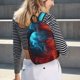 thumbnail image 5 of Fotbe Red And Blue Fire Mochila de Lona con Estampado, Mochila Duradera, Mochila Versátil de Alta Calidad, Mochila Compacta Vintage-Medium, 5 of 5