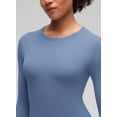 thumbnail image 6 of CRZ YOGA Softembrace Crewneck Long Sleeve Workout Top, Ultra Soft, Shirts for Women, 6 of 7