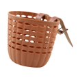 thumbnail image 3 of Cesta de bicicleta para niños, accesorio pequeño con correas ajustables, decorativa para niños. Marrón, 3 of 9