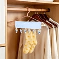 thumbnail image 4 of Mini Clothespins Travel Hangers Foldable Portable Clothes Hangers 6 Clips for Swimsuit Towel & Sock Drying Rack Cruise Dorms Travel – Travel Hanger Clips Cruise Ship Essentials Portable Folding, 4 of 4