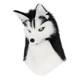thumbnail image 2 of KLKCMS Husky Wolf Head Hat Accessory for Outdoor Activity Stage Performance Holiday Black White, 2 of 9