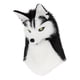 thumbnail image 2 of Sombrero de cabeza de lobo de Husky, accesorio de disfraz, gorra de cosplay, sombrero de cabeza de animal para carnaval Blanco y negro, 2 of 9