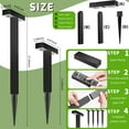 thumbnail image 2 of ROSHWEY 8PCS Solar Sidewalk Lights Outdoor Waterproof, Auto On/Off Solar Pathway Lights for Yard, Patio, Lawn, Walkway, Driveway, Cool Light, 2 of 6