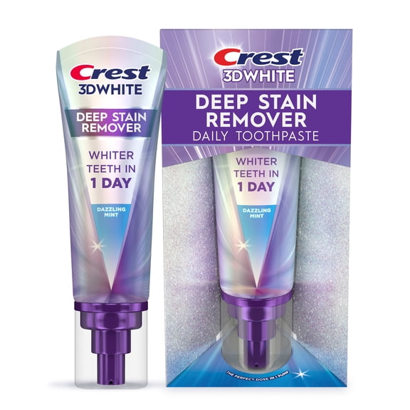 Crest Toothpaste 3DWhite Deep Stain Remover Dazzling Mint - 3.1oz