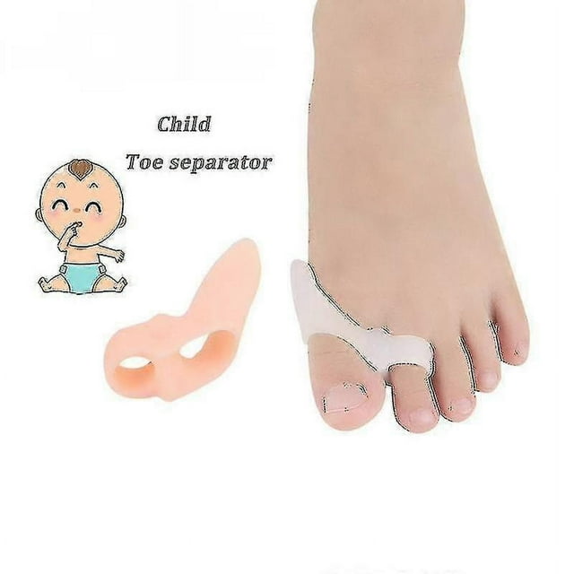 2 Packs Of Children's Hallux Valgus Protector Overlapped Toe Corrector-white