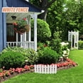 thumbnail image 4 of UEETEK 10Pcs White Plastic Christmas Tree Fence with Smooth Surface for Festival Decor, 4 of 6