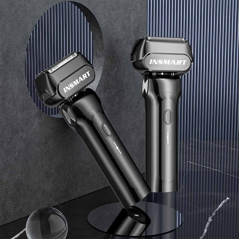 INSMART Electric Razor,Electric Razor for Men,4-Blade Foil Shaver Electric Shaver for Men Face Clean Shave,Rechargeable Mens Razor Waterproof Electric Razors for Men Shaving Cordless Shaver