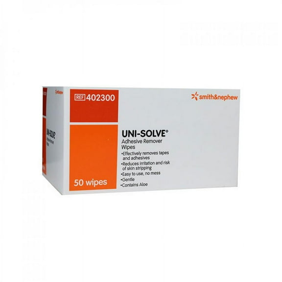 Adhesive Remover UniSolve Wipe, Box of 50