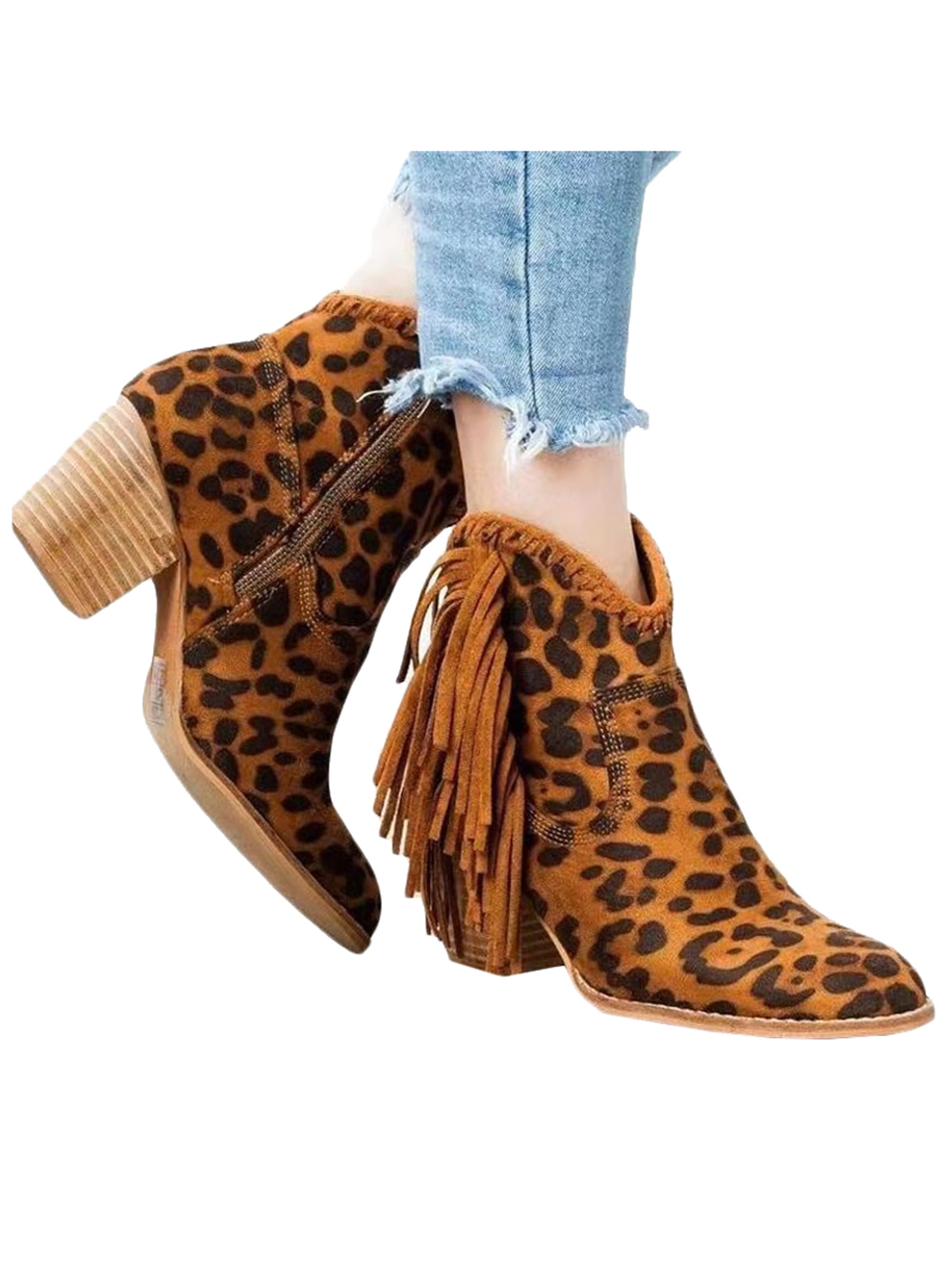 walmart leopard boots