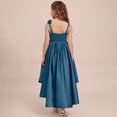 thumbnail image 4 of Girls Princess Party Dress with Shoulder Rose, Sleeveless Flower Girl Gown for Wedding Birthday Pageant, Elegant Tulle Net Skirt for Special Occasions, Age 2-12 Years Blackish Green 110, 4 of 7