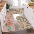 thumbnail image 4 of Easter Rabbit Ear Paw Non-Slip Kitchen Mat Set, 10mm Thick 18D Plaid Pattern Soft Washable Polyester Rug for Bedroom Living Room Dining Bathroom, 4 of 14