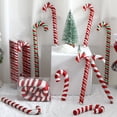 thumbnail image 3 of Bastón de caramelo rojo y blanco de gran tamaño, adornos navideños para el hogar, regalos de Navidad, Feliz Año Nuevo 2023, 2024, 3 of 4