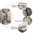 thumbnail image 2 of Shower Curtain Vintage Rabbits Cotton Waterproof Shower Curtain Set with Hooks for Bathroom Showers,Stalls and Bathtubs,48x72In Countryside Pine Fruit on Linen, 2 of 8