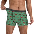 thumbnail image 2 of Kdxio Men's Boxer Briefs with Christmas Dachshund Print - Comfortable and Breathable Underwear for Everyday Wear, 2 of 7