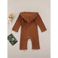 thumbnail image 4 of ITFABS Combinaison à Blocs de Couleur, Combinaison Décontractée à Manches Longues avec Capuche et Poche, 4 of 8