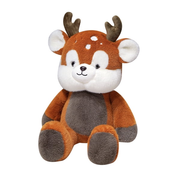 Running Plush Deer Stuffed Animal Dolls, Soft & Cute Sika Deer Plush Toys Baby Shower Party Decor