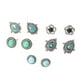 thumbnail image 2 of Pendientes para mujer, regalos para mujer, 5 pares de elegantes pendientes de turquesa, pendientes, joyería, pendientes de moda., 2 of 4