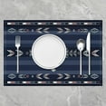 thumbnail image 2 of 18"x12" Southwest Native Design Placemats Set of 4 Girls Southwestern Geometric Table Place Mats,Tribal Placemat for Kitchen Dining Table Decor Indoor Outdoor Blue, 2 of 4