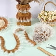 thumbnail image 3 of 2 Inch Double Layers Ruffle Chiffon Lace Ribbon 5 Yards Pleated Satin Lace Edge Trim Peru Edging Trimmings Tulle Fabric for Cloth Applique Embellishment DIY Sewing Crafts, 3 of 6