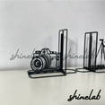 thumbnail image 2 of Shinelab Photographer Metal Bookends Photographer Man Name Bookend Gift, Camera Desk Bookshelf Decor 6404, 2 of 3