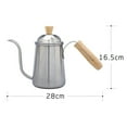 thumbnail image 2 of BESTYASH Classic Coffee Kettle Stainless Steel for Home Use 1Pack, 2 of 7