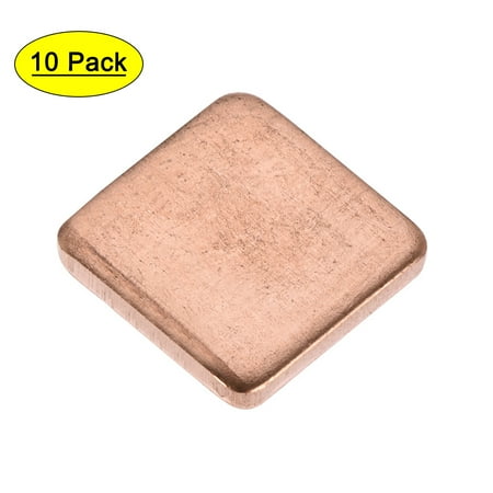 Uxcell Flat Thermal Pad IC Chipset Copper Heatsink for CPU GPU Chip 15 x 15 x 2mm 10pcs price history on PriceWatchPro