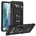 thumbnail image 1 of Kaleidio Case For Google Pixel 7 (2022) [Hybrid Protector] Rubberized Shockproof [Ring Stand] 2-Piece Armor Cover [Black/Black], 1 of 2