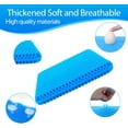 thumbnail image 3 of Philowng Gel Seat Cushion, Extra Large Thick Breathable Chair Pad for Office Chair, Wheelchair, and Car, Blue, 3 of 7