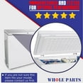 thumbnail image 6 of Whole Parts Freezer Door Gasket Seal (Magnetic Strip Inside, White) Part# 216481001 - Replacement & Compatible with Some Kenmore, Frigidaire, Tappan, Crosley, Kelvinator and Gibson Refrigerators, 6 of 7