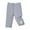 Grey, variant on Coerni Girls Leggings Cute Flower Patch Elastic Waist Tights Soft Slim Fit Capri Pants Kids Spring Fall Fashion Casual Wear