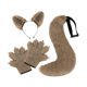 thumbnail image 2 of Conjunto de orejas y cola Yuyangstore accesorios de cosplay Marrón claro, 2 of 8
