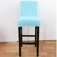 thumbnail image 3 of Velvet Counter Stool Pub Chair Covers,Stretch Soft Height Bar Stool Slipcovers Removable Washable Anti-Dust Chair Protectors for Kitchen Cafe Barstool-1 Pcs-sky blue, 3 of 6