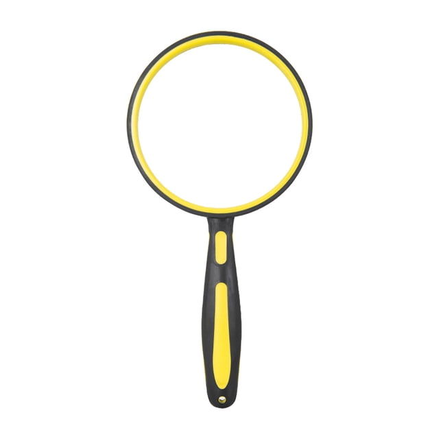6X/5X/4X Lupa Lupa de mano portátil para lectura (Amarillo 70 mm) JShteea Para estrenar