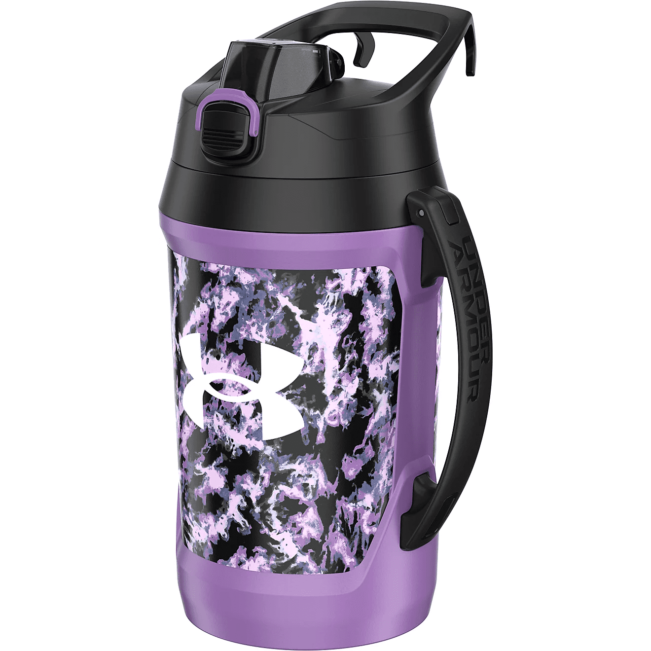 Under Armour Playmaker Jug 64 Oz. Water Bottle, Purple Dyed Map