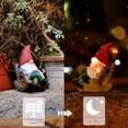thumbnail image 4 of Estatua solar de gnomos de jardín para exteriores con luces solares de 18 cm, 4 of 8
